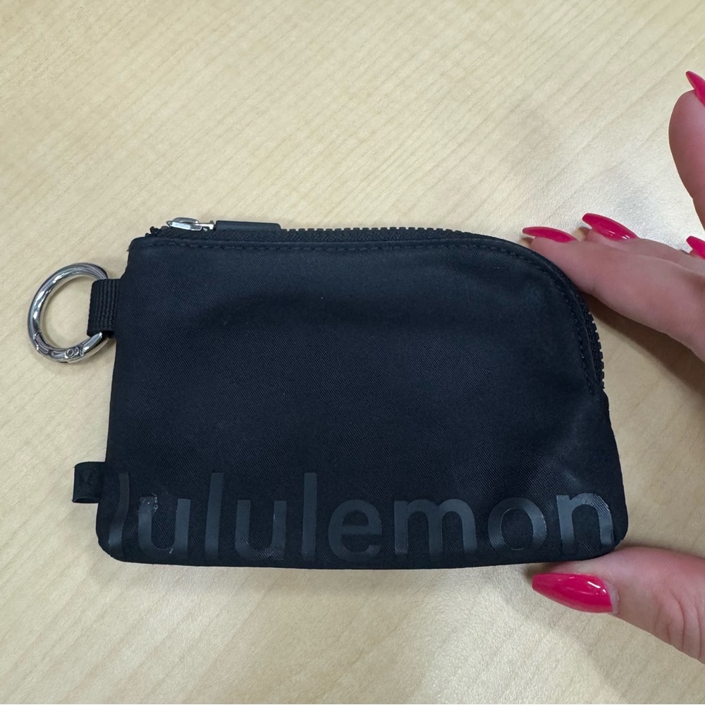 Lululemon Black Key Ring Coin Pouch